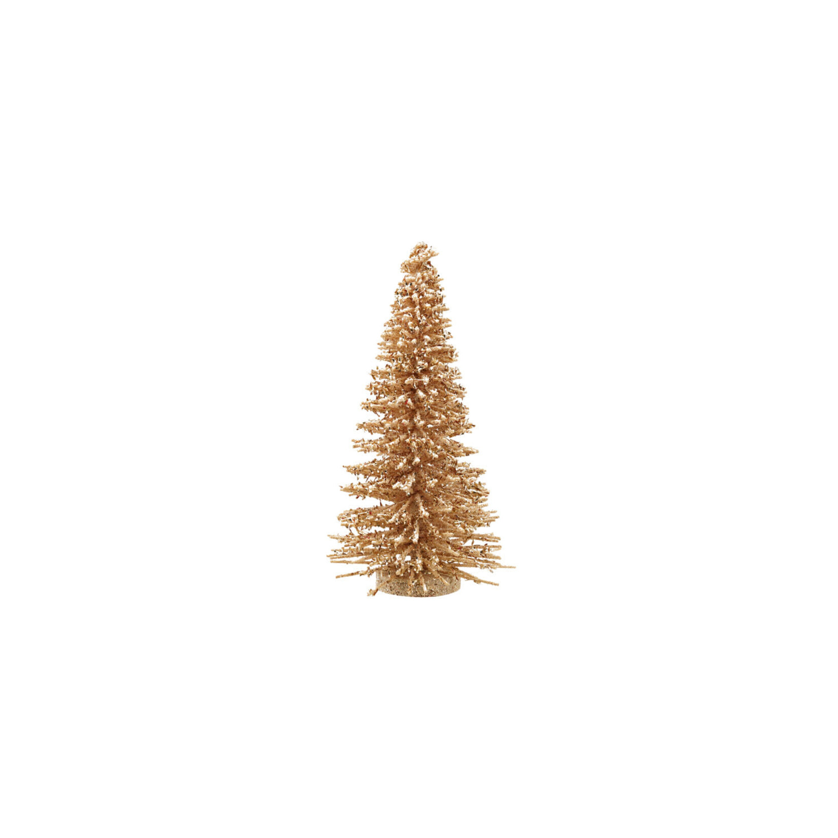 Wood Tree w/ Glitter, Natural, 11.75"