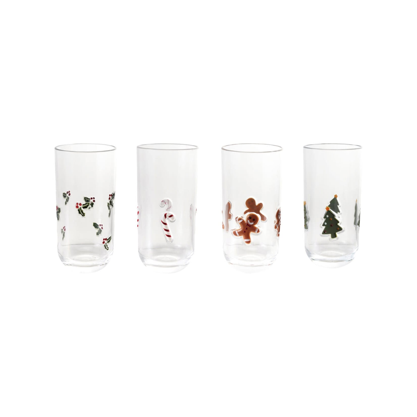 Drinking Glass w/ Embedded Tree, 18 oz.