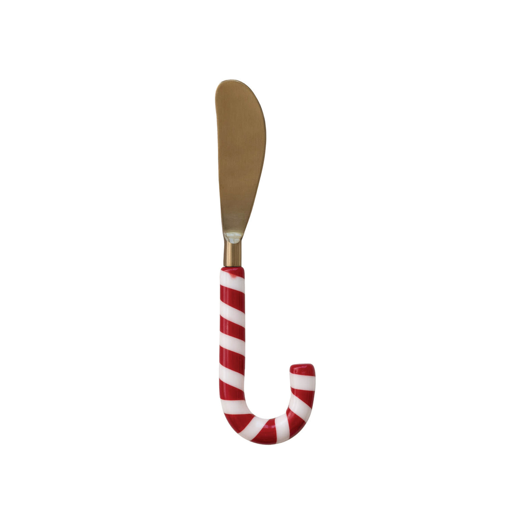 Stainless Steel Spreader w/ Candy Cane Shaped Handle, 7"