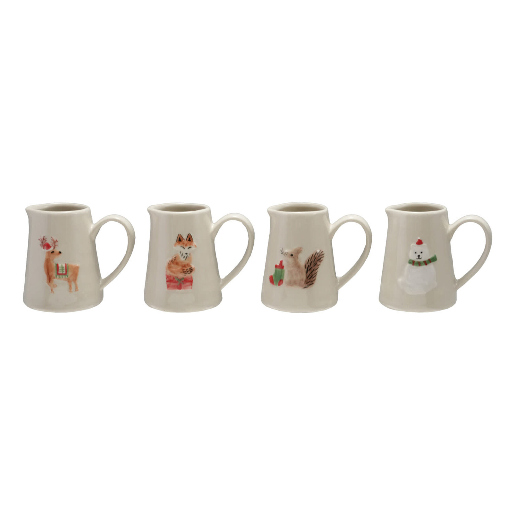 Stoneware Creamer w/ Squirrel, 4 oz.