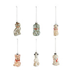 Assorted Mercury Glass Dog Ornament, 3.5 in.