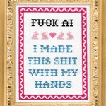 Subversive Cross Stitch Deluxe Cross Stitch Kit, F*Ck Ai