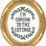Subversive Cross Stitch Deluxe Cross Stitch Kit, I'm Coming To the Cottage