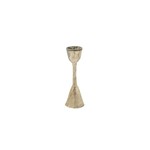 Hand-Forged Metal Taper Holder, Antique Silver, 5 in.