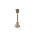 Hand-Forged Metal Taper Holder, Antique Silver, 6 in.