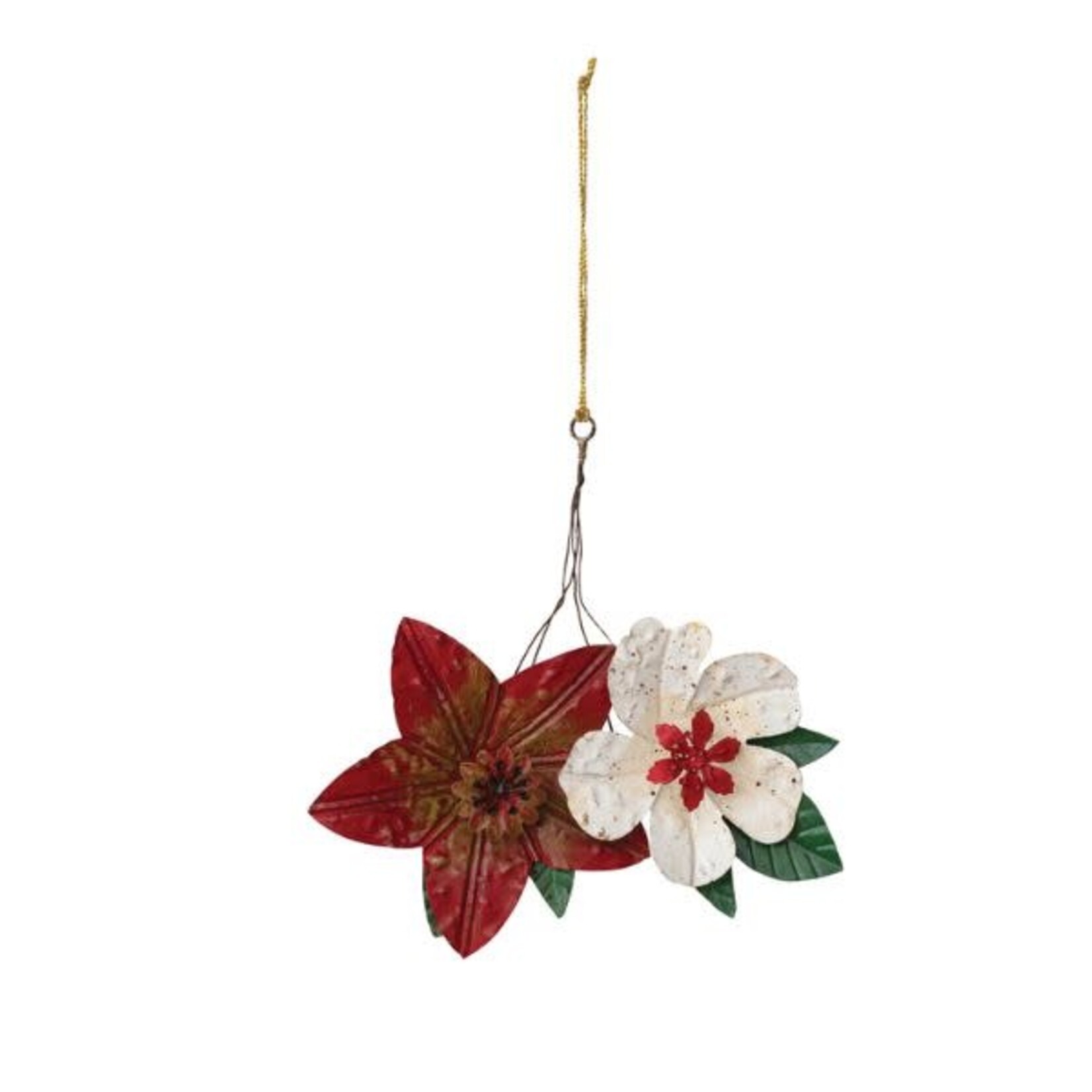 Toleware Flower Bunch Ornament, 9 in.