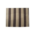 Sherpa Throw with Stripes, Black & Grey, 60 X 50 in.