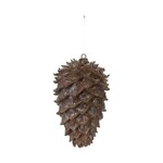 Glitter Pinecone, Brown, 5 X 8.5 in.