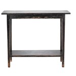 Rita Console Table, Antique Black, Small, 36 X 11 X 30 in.