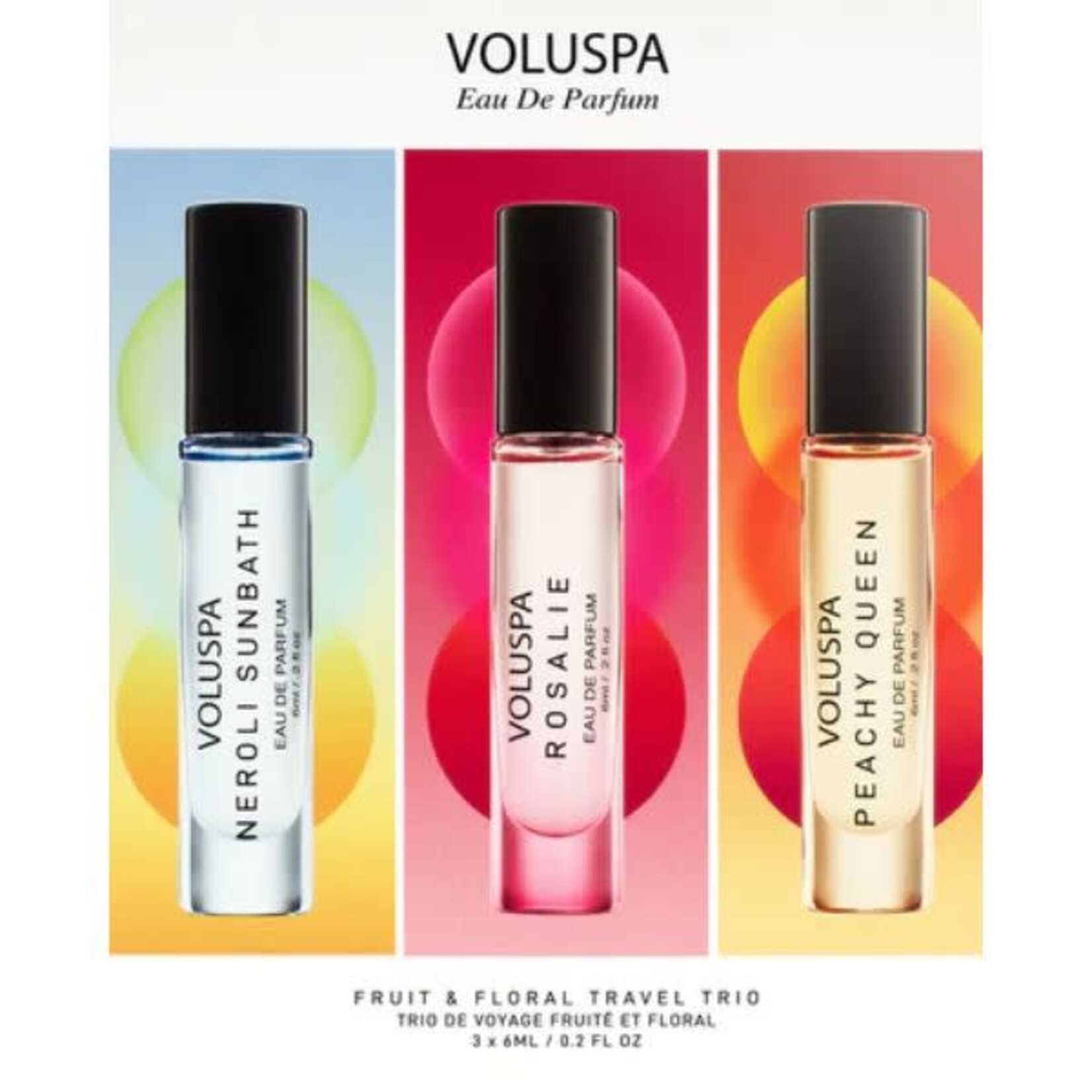Voluspa, Eau De Parfum, Gift Set Trio, 6 ml., Fruit and Floral