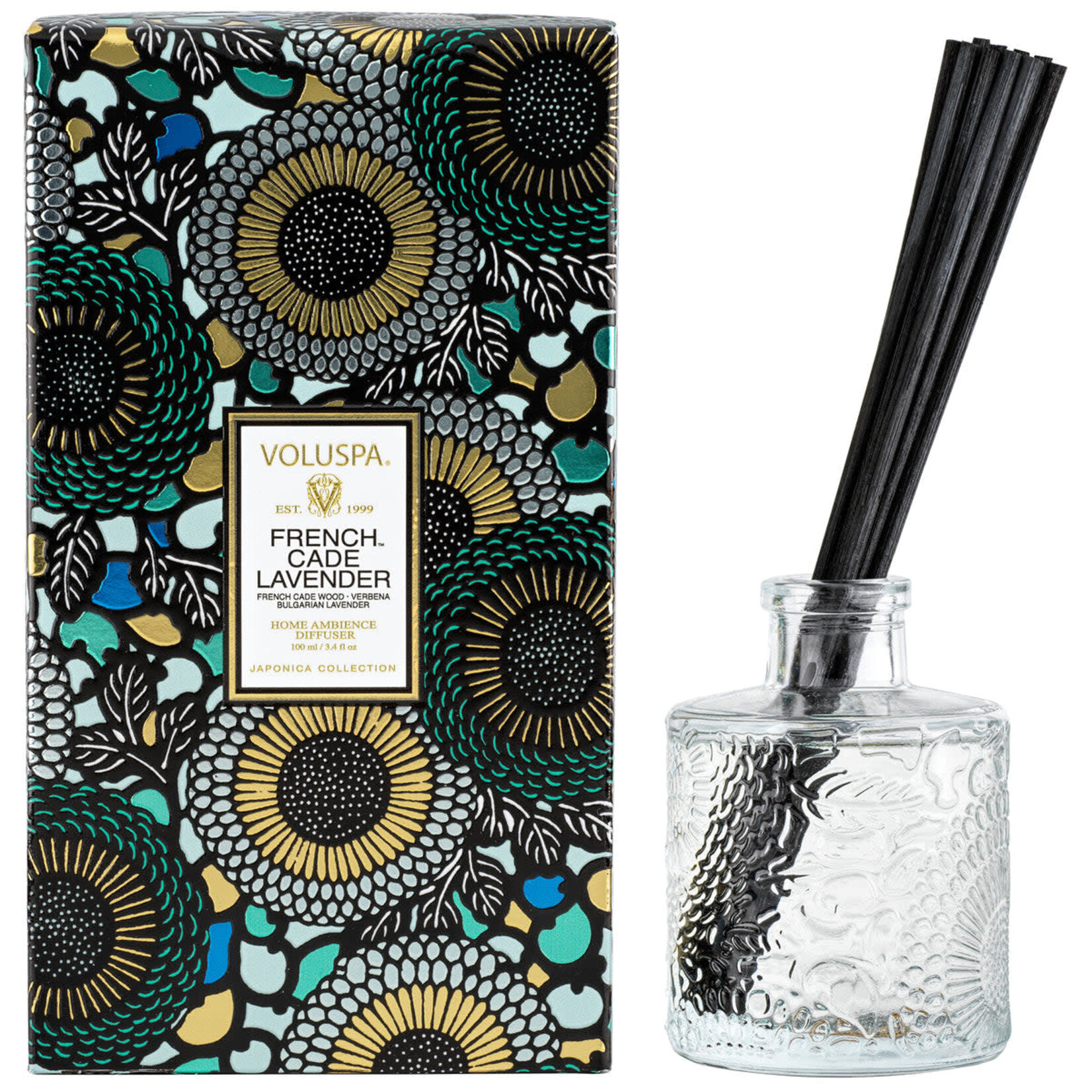 Voluspa French Cade Reed Diffuser, 3.4 fl oz