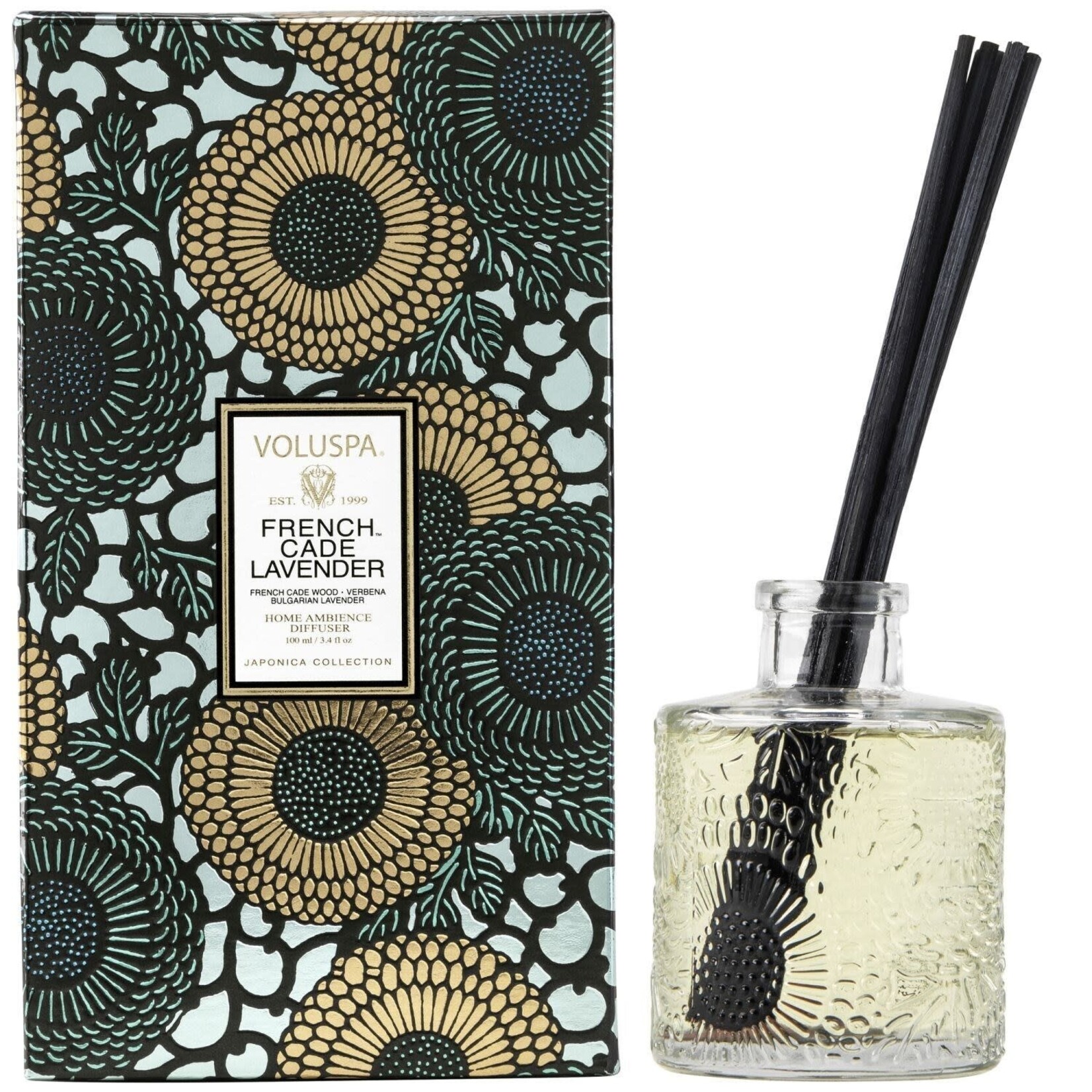 Voluspa French Cade Reed Diffuser, 3.4 fl oz