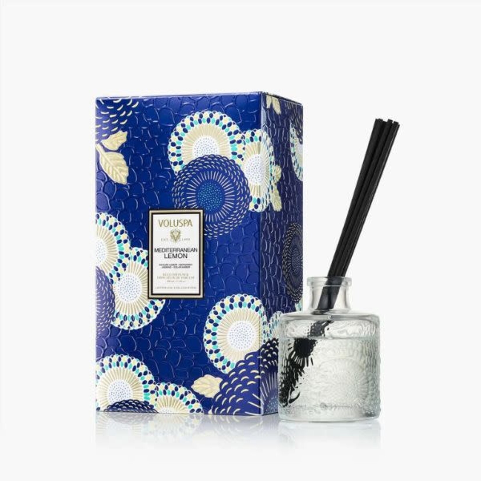 Voluspa Mediterranean Lemon, Reed Diffuser, 3.4 fl oz.