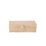 Monaco Grass Decorative Box, Natural, Small, 10.25 X 4.5 X 3 in.