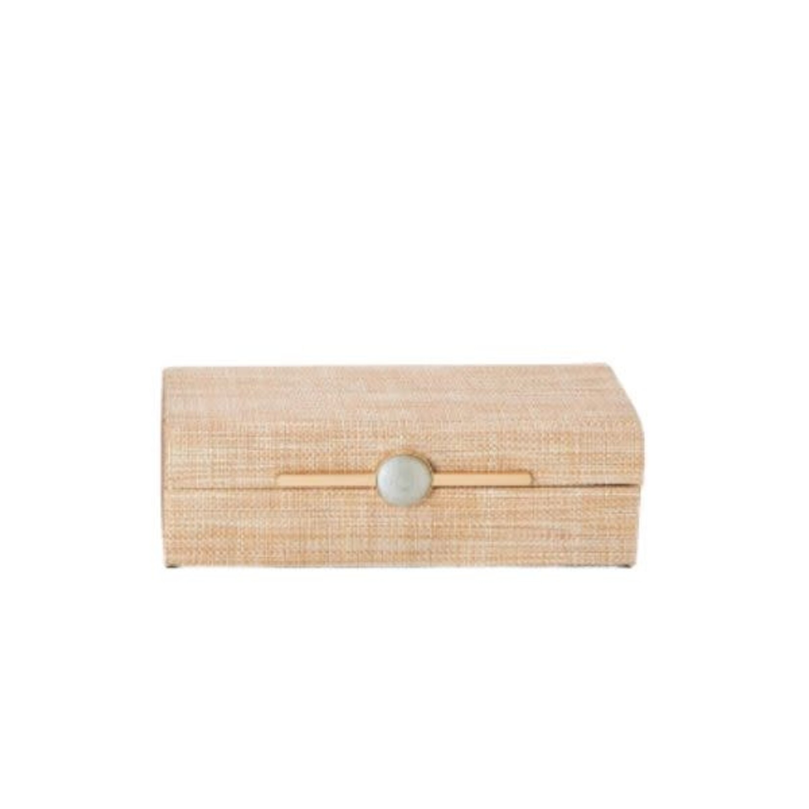 Monaco Grass Decorative Box, Natural, Small, 10.25 X 4.5 X 3 in.