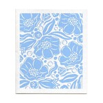 Swedish Dishcloth, Botanical Design, Flora Blue