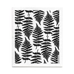 Swedish Dishcloth, Fern, Black
