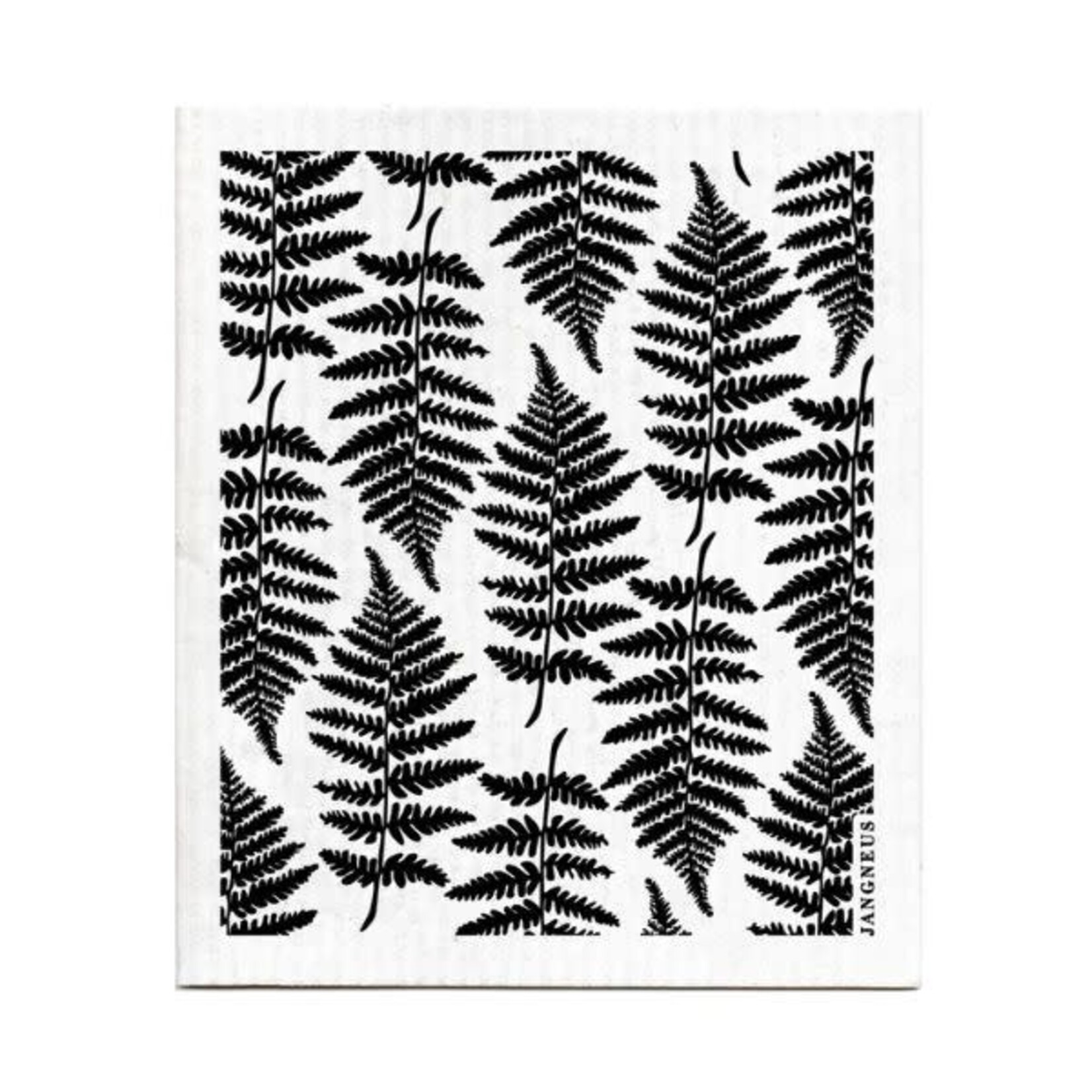 Swedish Dishcloth, Fern, Black