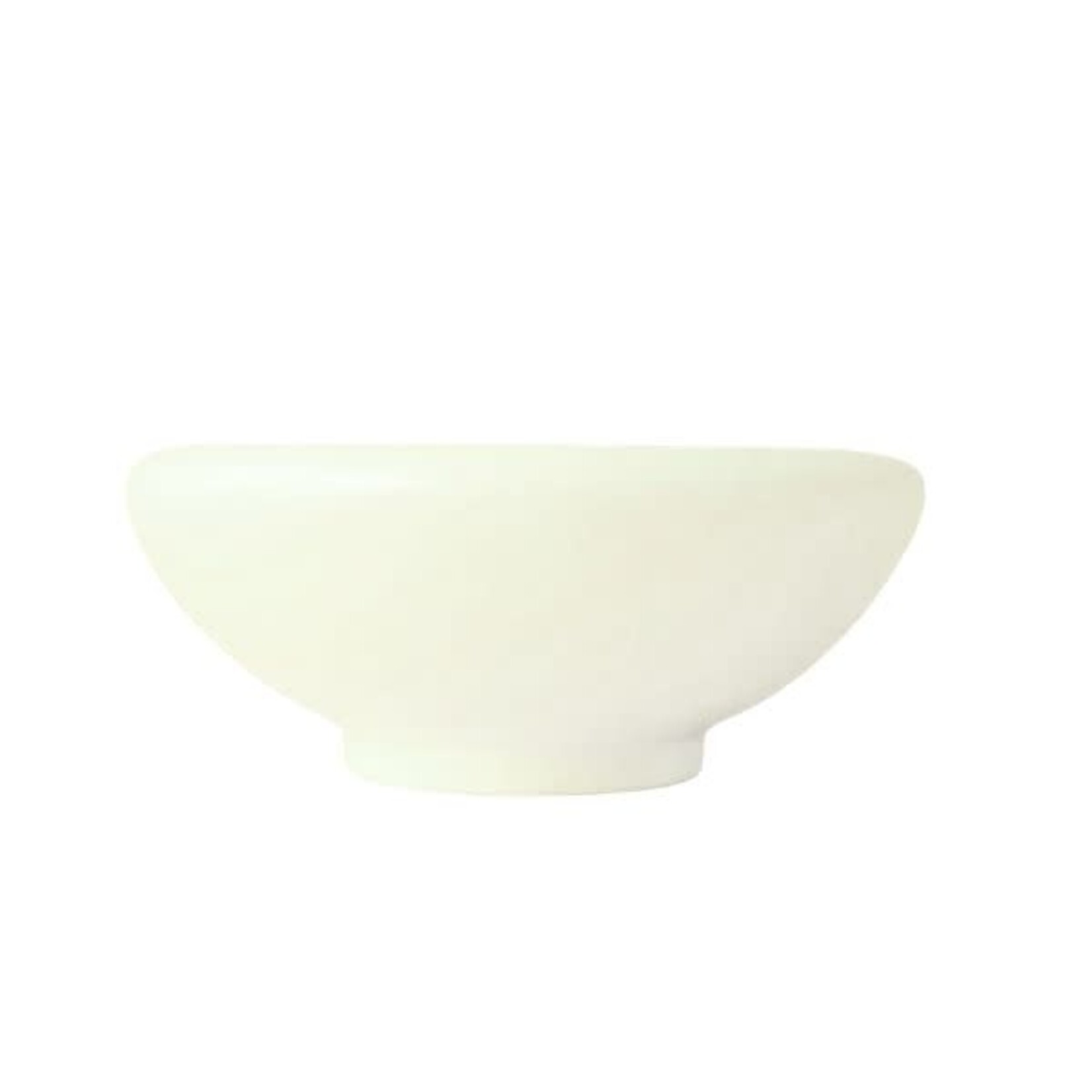 Jungle Club Ceramic Birdie Bowl, Vintage White, 8.25 in.