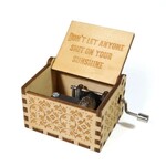 Bad Betty Greeting Co. Hand-Crank Music Box, Don't Let Anyone Shit on Your Sunshine
