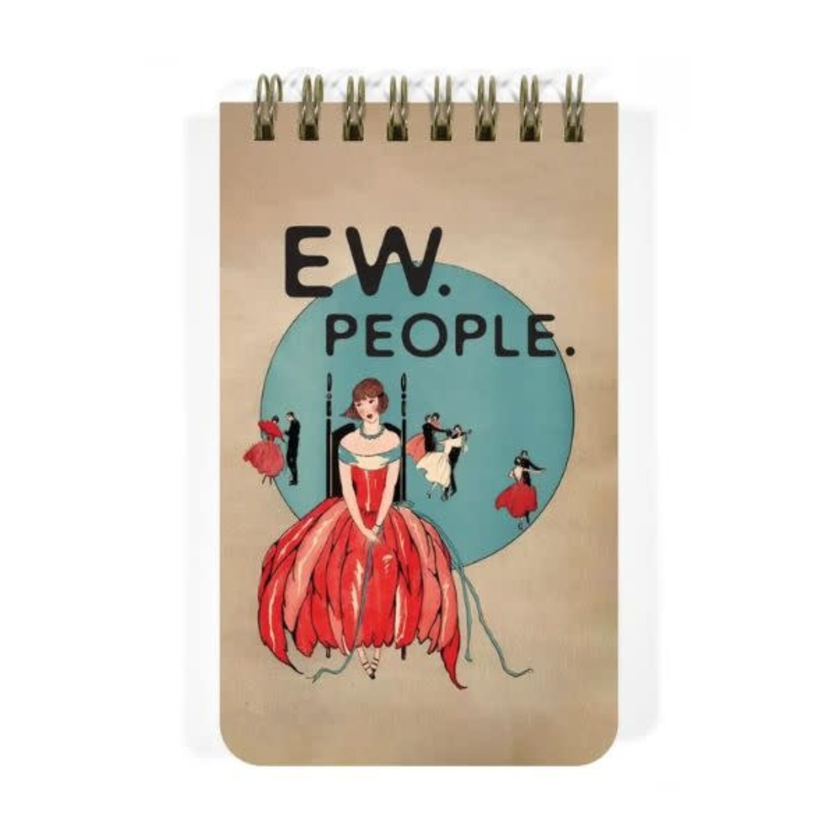 Bad Betty Greeting Co. Spiral Memo Pad, Ew, People