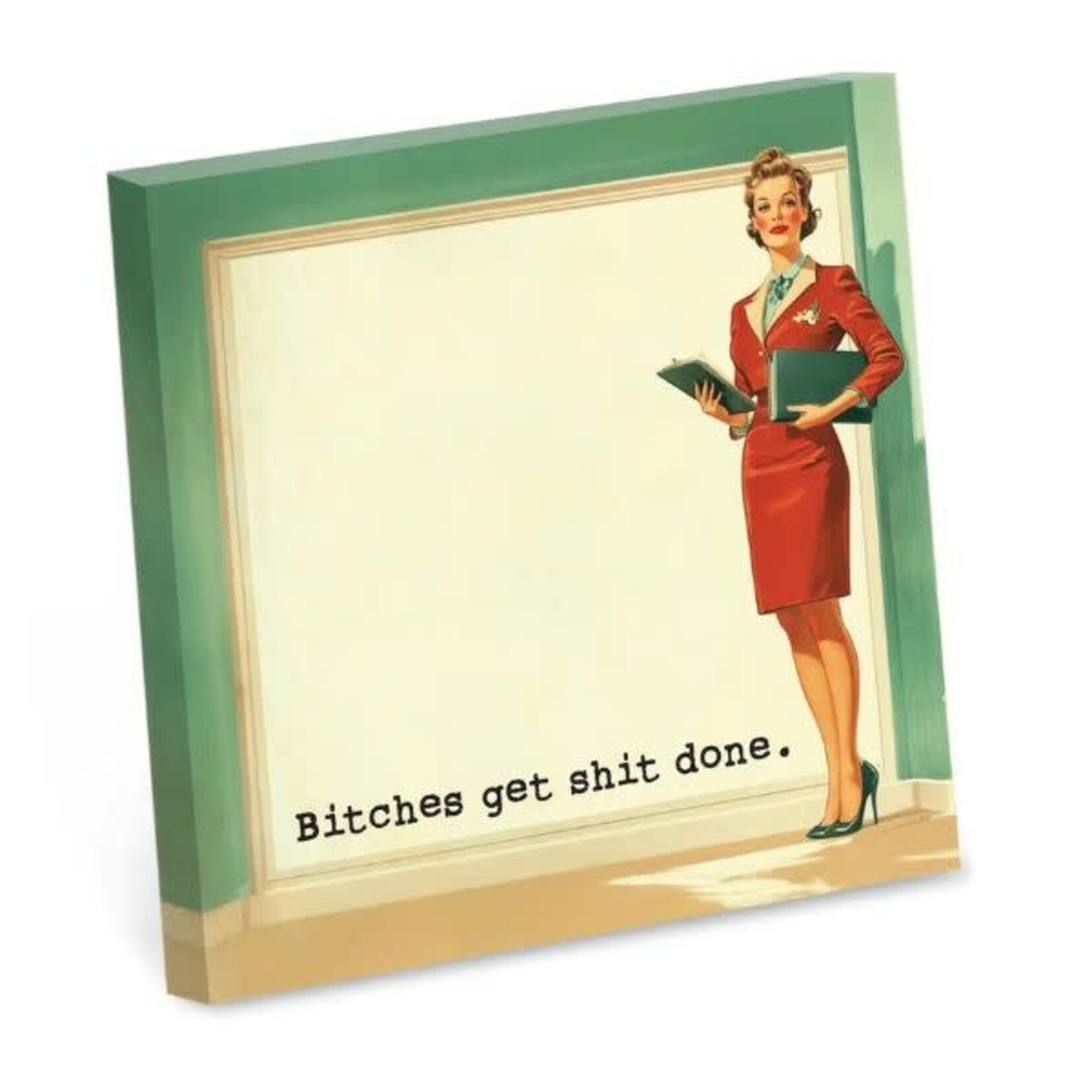 Bad Betty Greeting Co. Sticky Note Pad, Bitches Get Shit Done