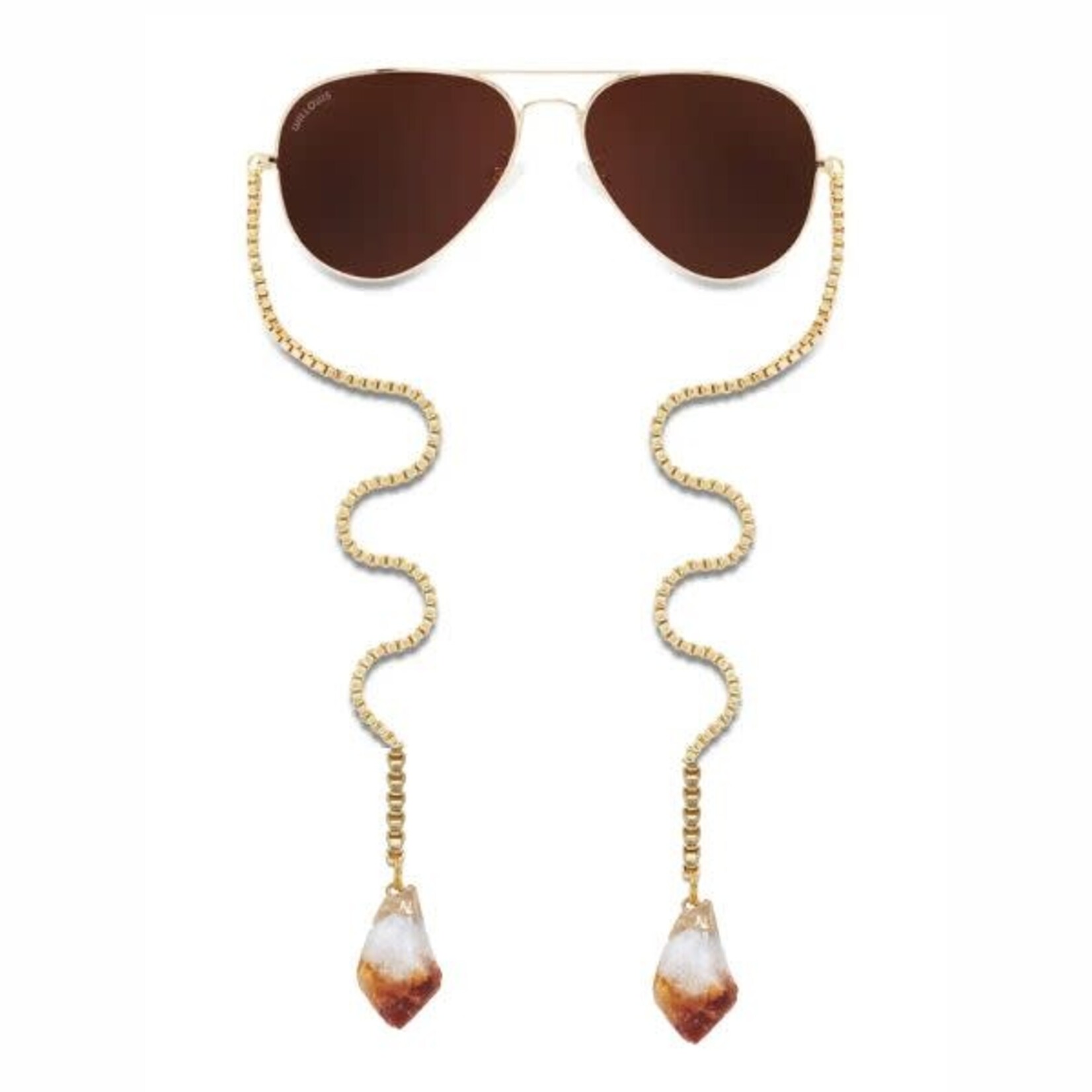 Willows Amelia Sunglasses, Citrine, 7 X 4 X 3 in