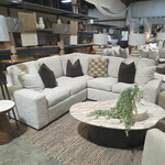 Sherrill Haven Sectional 94" x 94"Collide Neutral Essentials Fabric