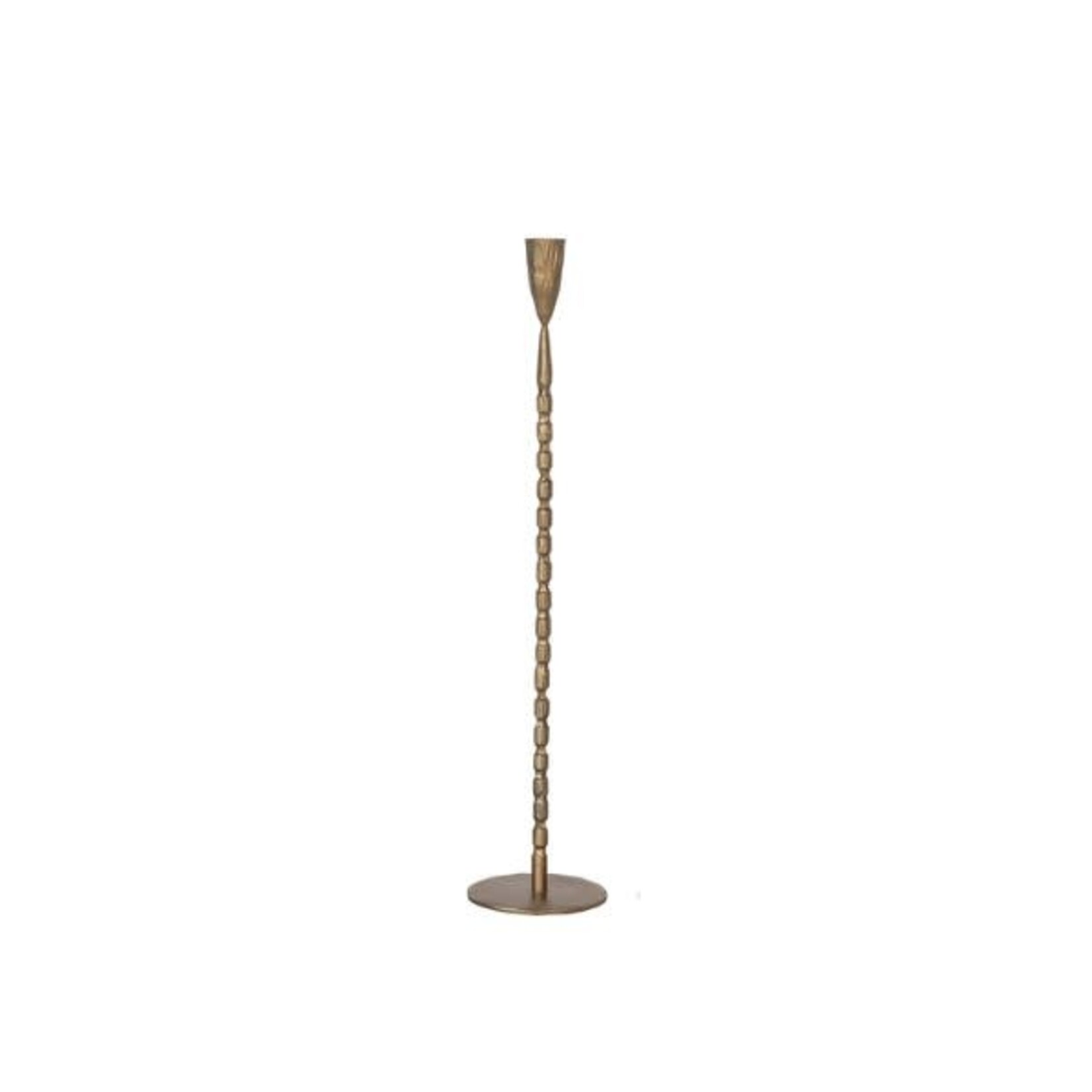 Hand-Forged Taper Holder, Gold, Large, 19.5 in.