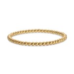 Splendid Iris Stretch Bead Bracelet, 4mm, Gold