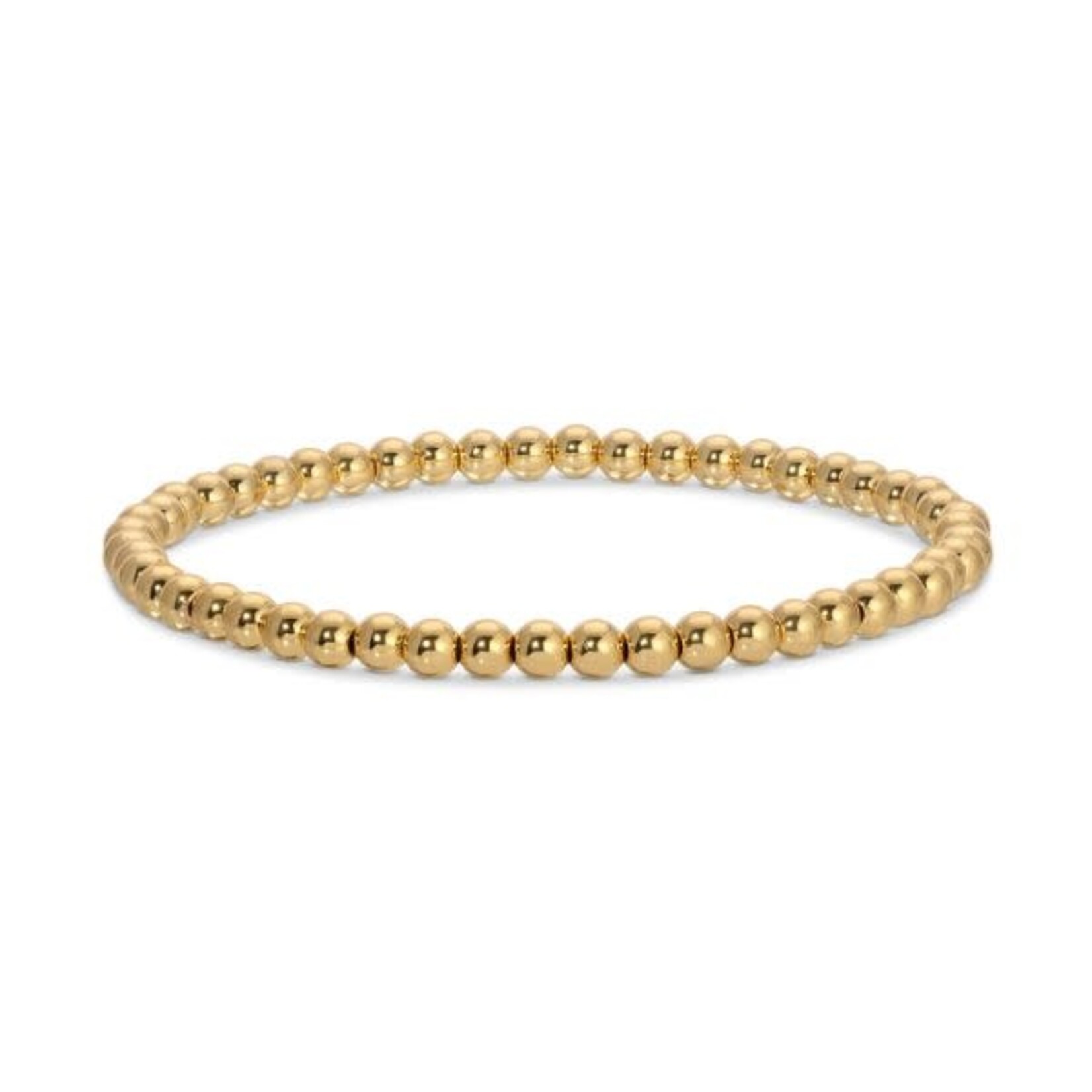 Splendid Iris Stretch Bead Bracelet, 6mm, Gold