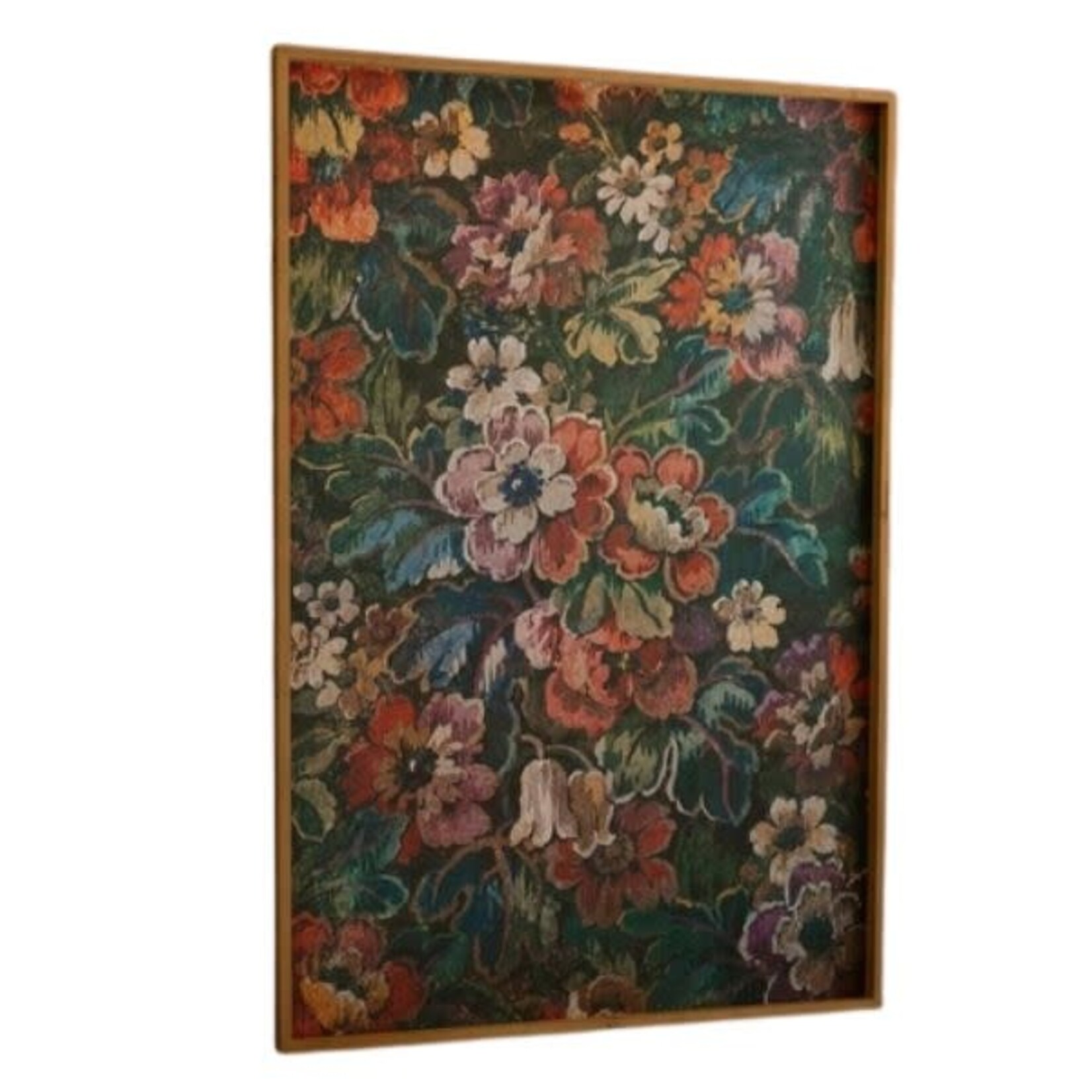 Wood Framed Floral Print, 31 X 1 X 45 in.