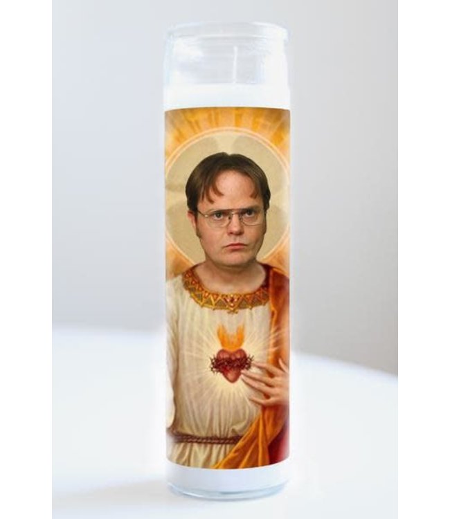 Saint Dwight Schrute (The Office) Prayer Candle - Unscented