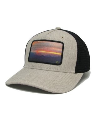 Sunset Roadie Trucker Heather Tan/Black