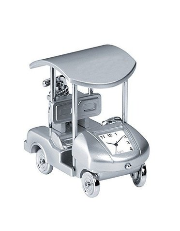 Sanis Silver Golf Cart Clock