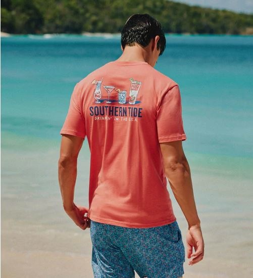 Southern Tide Drinkin in the USA T-Shirt