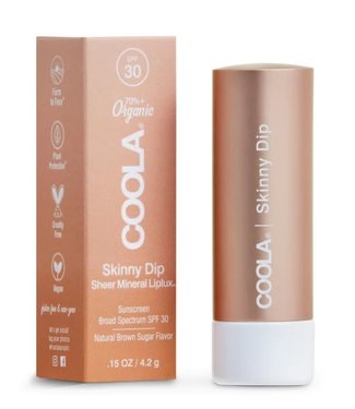 Mineral Liplux Organic Tinted Lip Balm Sunscreen SPF 30- Skinny Dip