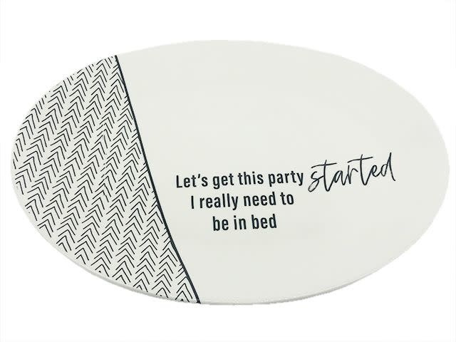 Totalee Gift Party Started Ceramic Platter