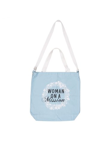 Totalee Gift Woman On A Mission Canvas Tote