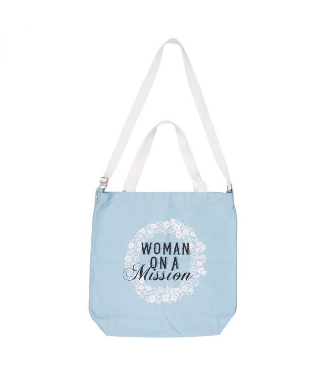 Woman On A Mission Canvas Tote