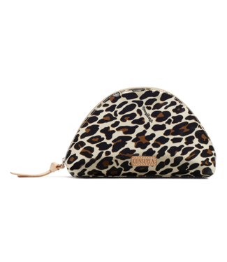 Mona Brown Leopard Large Cosmetic Case