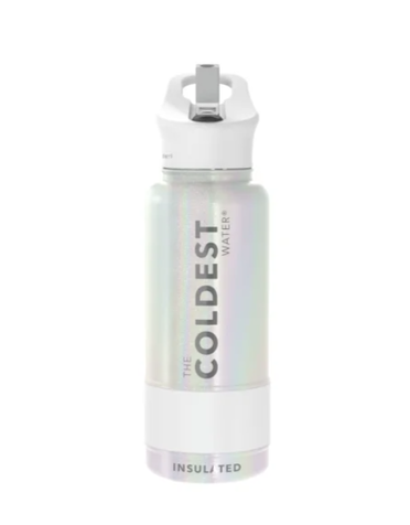 The Coldest Coldest 32oz Sports Water Bottle- Cosmic Ice Glitter