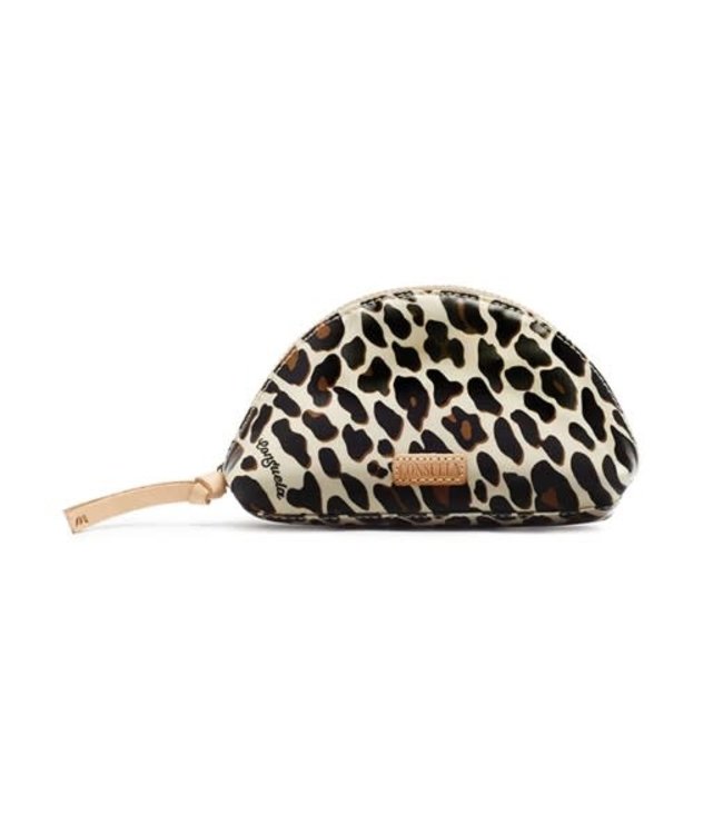 Mona Brown Leopard Medium Cosmetic Case