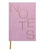 Lilac Notes Hard Cover Suede Cloth Journal with Pocket