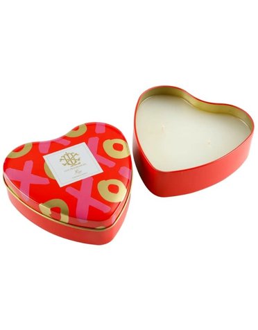 Lux Fragrances 8oz Rose Heart Tin