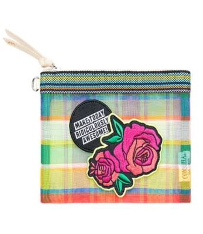 Marcela Patch Mini Slim Zip Pouch