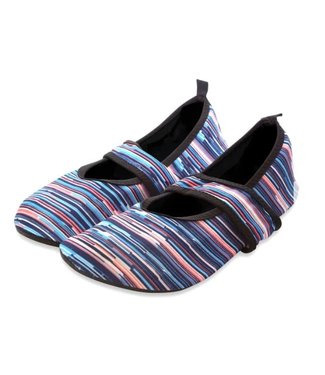 Futsole Teal Sporty Stripes Large