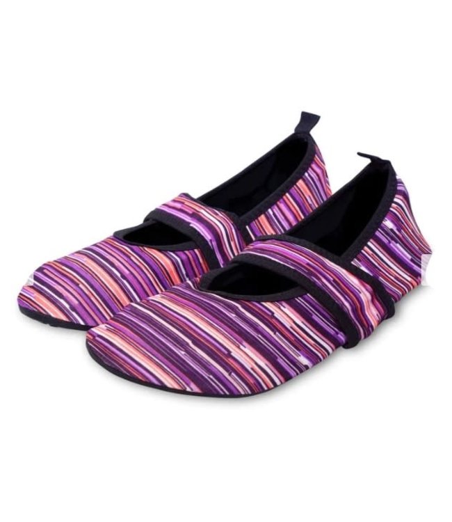 Futsole Purple Sporty Stripes Medium