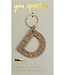 Glitter Letter Keychain