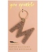 Glitter Letter Keychain